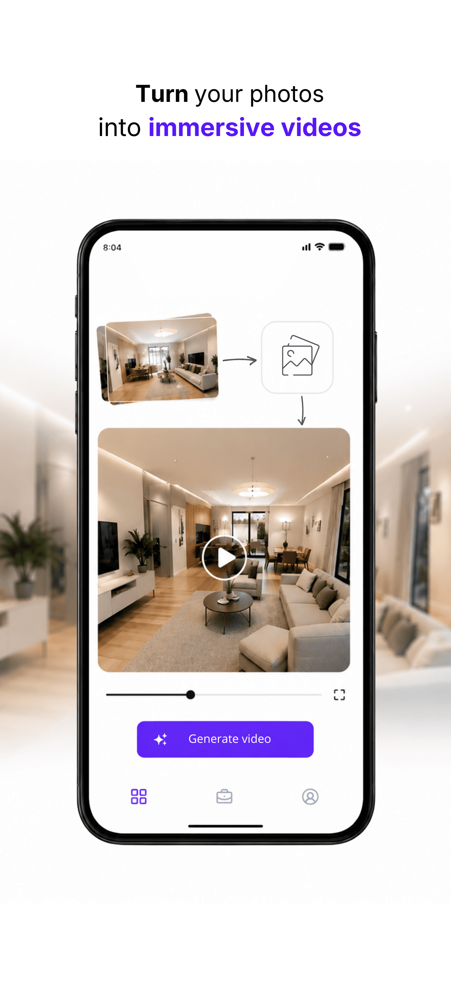 Turn your photos into immersive videos