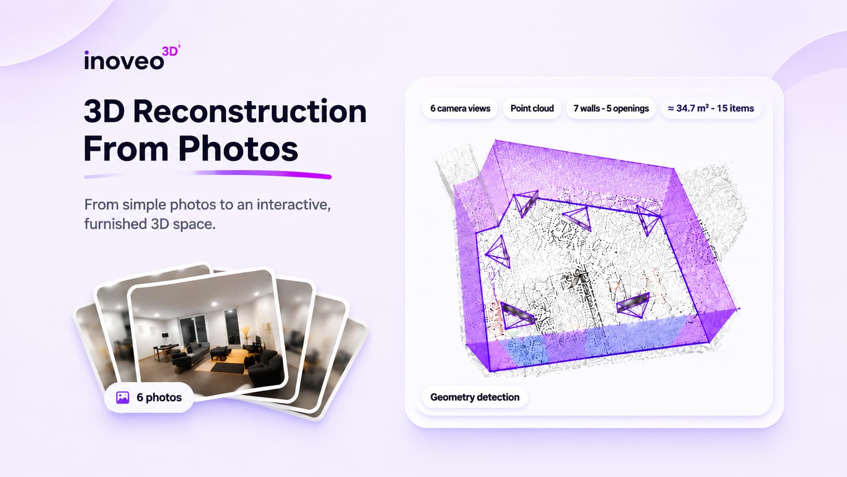 3D Reconstruction From Simple Photos: Inoveo3D Unveils Its Interactive Demonstrator