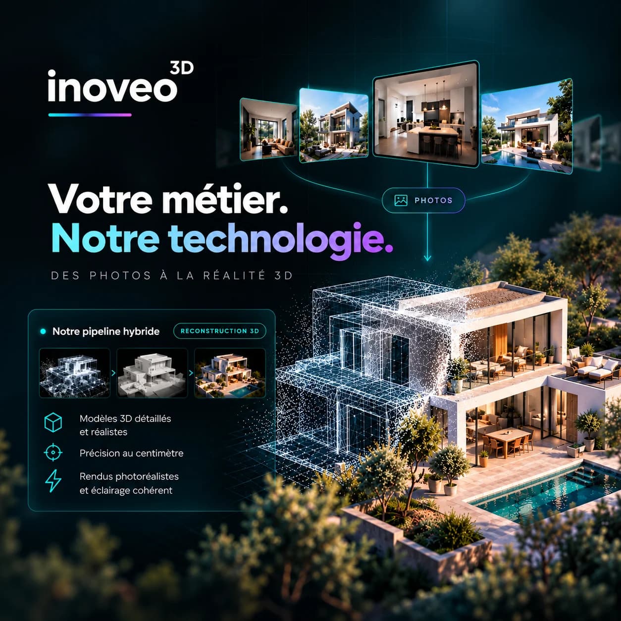 Inoveo3D dévoile ses premiers travaux de reconstruction 3D à partir de simples photographies